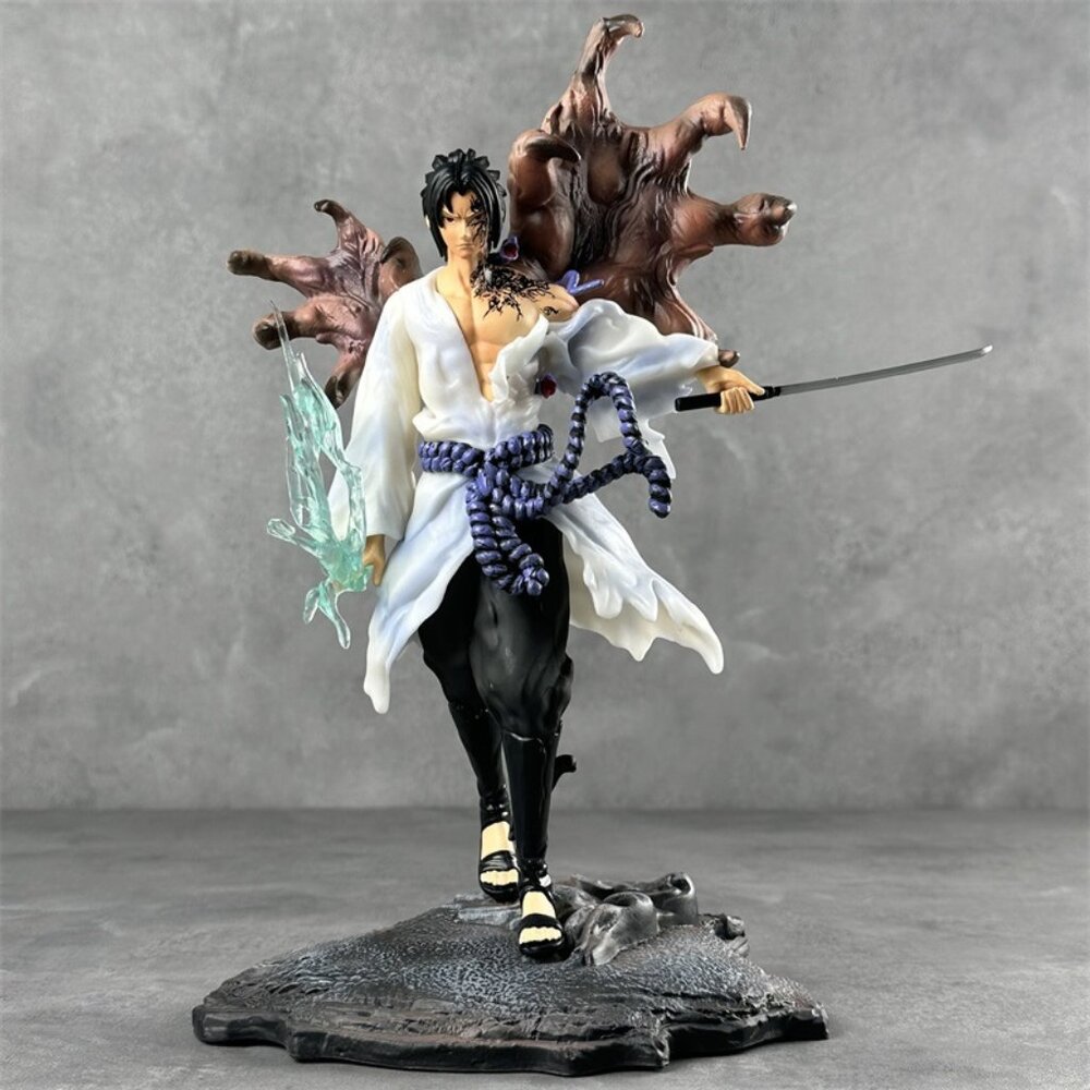 28cm NARUTO Uchiha Sasuke Statue GK Collection Figure PVC Action Figure